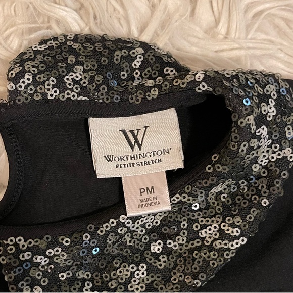 Sequin | Peter Pan collar | Layering tee - Picture 4 of 11